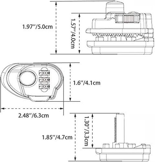 Secure Your Firearms: 3-Digit Combination Gun Trigger Lock with Custom Code