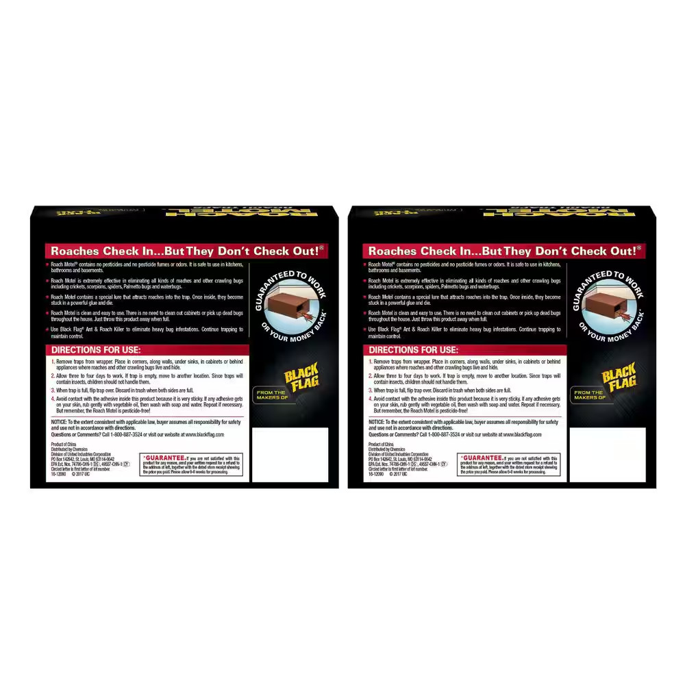 Roach Motel Insect Glue Traps (2-Pack)