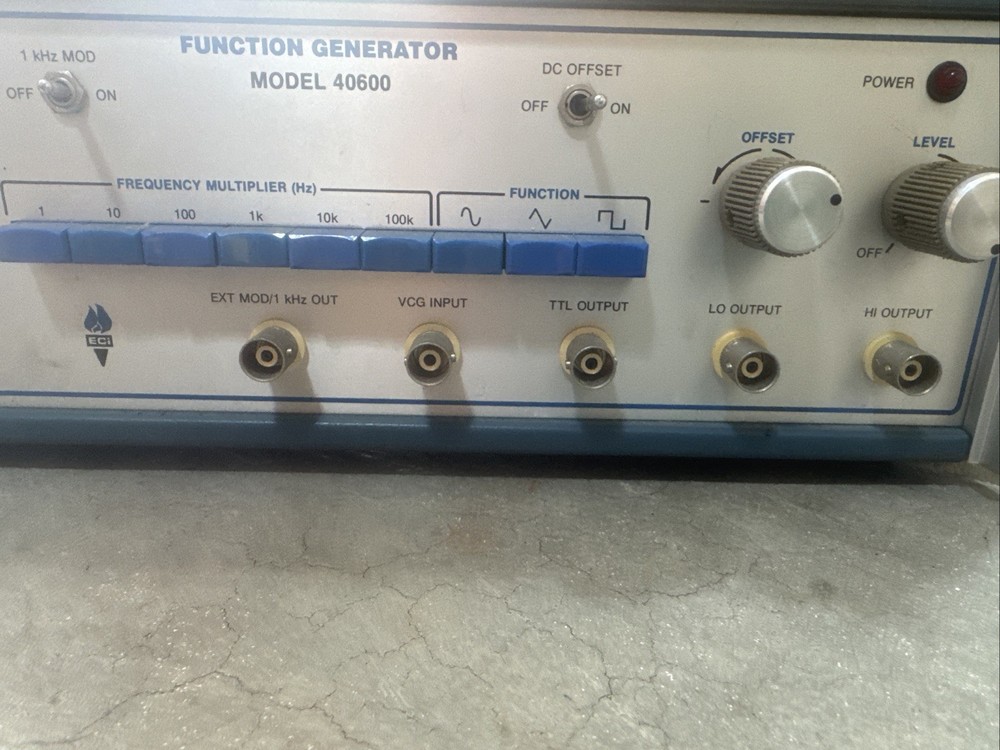 ENERGY CONCEPTS INC. ECI MODEL 40600 FUNCTION GENERATOR
