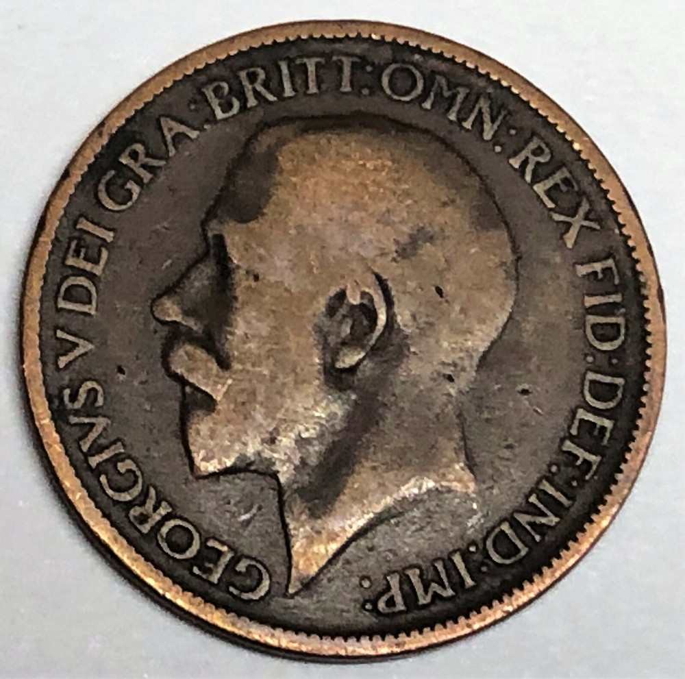# C8270 GREAT BRITAIN COIN, HALF PENNY 1918