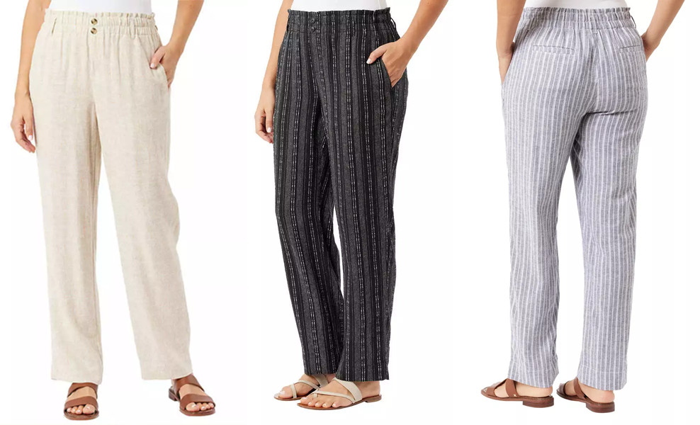 Briggs Ladies' Linen Blend Pull-On Pant(1760053)