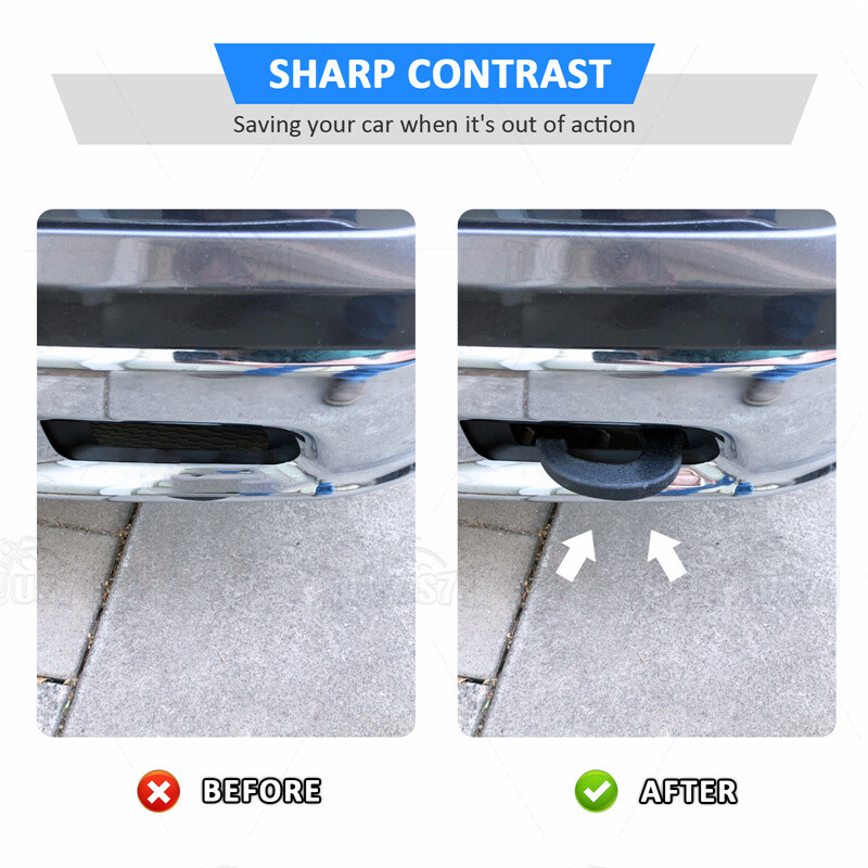 Fits 2013-14 15 2016 2017 2018 Ram 1500 Front Tow Hooks Left & Right with Bezels