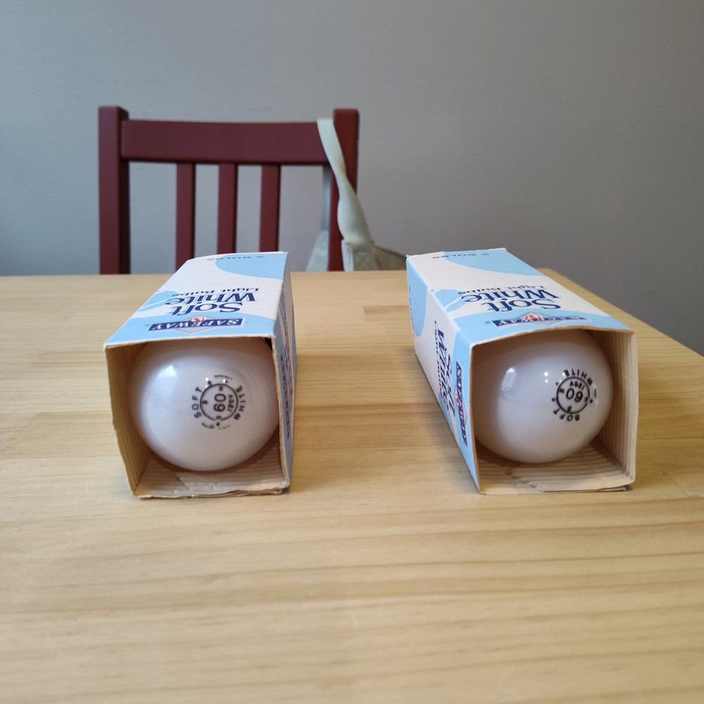 Vintage 90's Safeway Lightbulbs, Unused