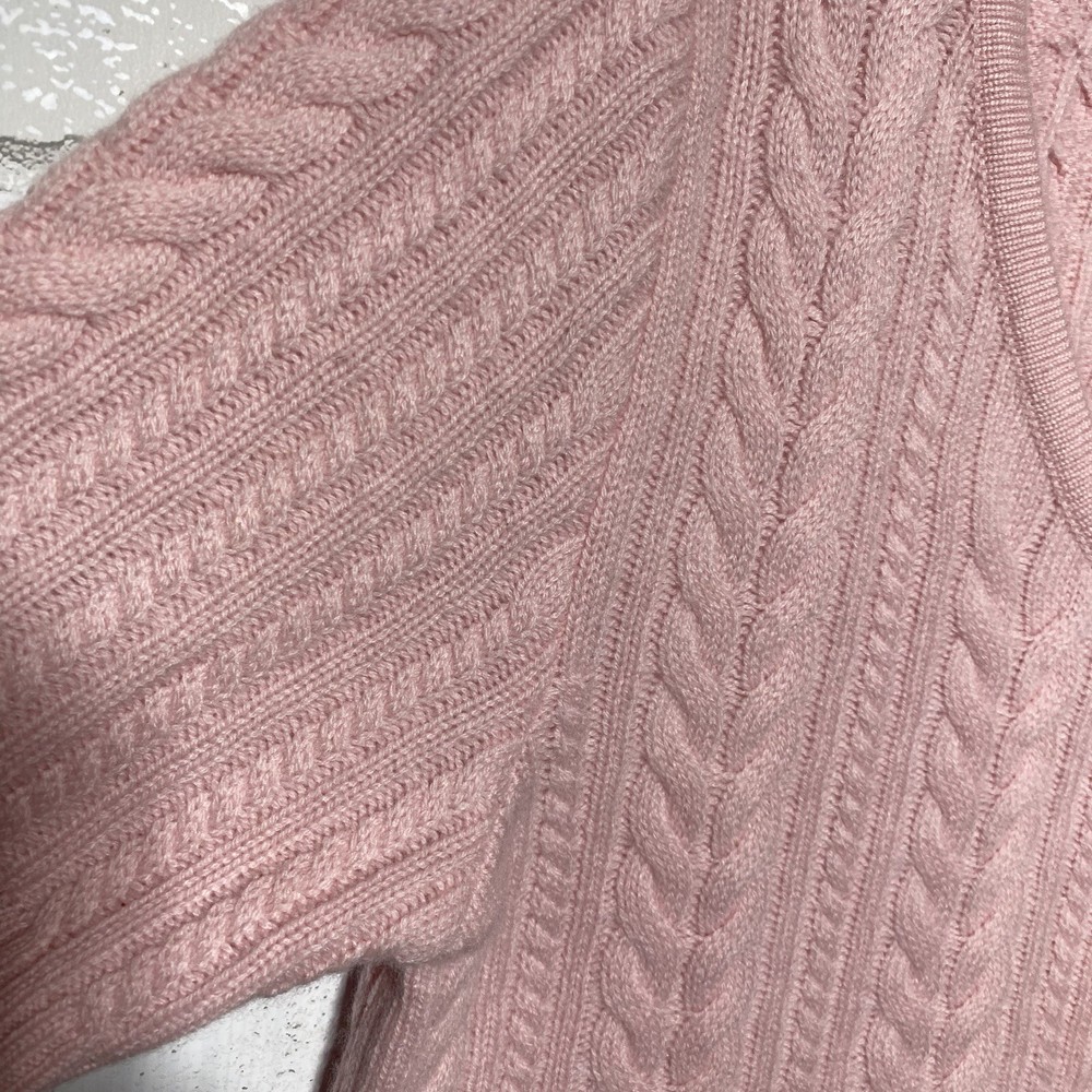 St John Sport Sweater Size Medium Pink Soft Knit