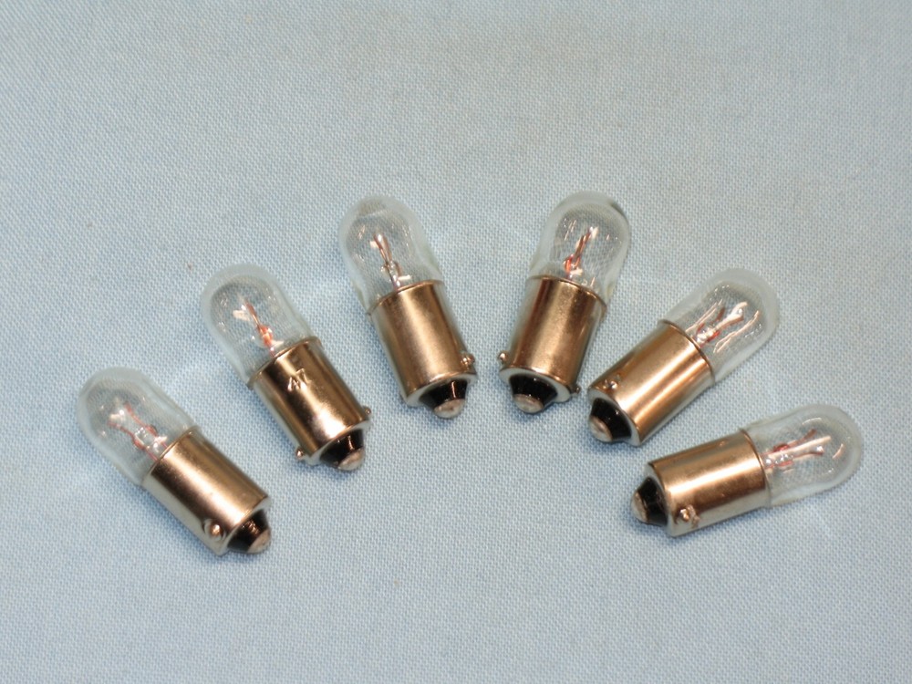 (Qty 6) #47 ~ MINIATURE LIGHT BULB ~ (Qty 6)