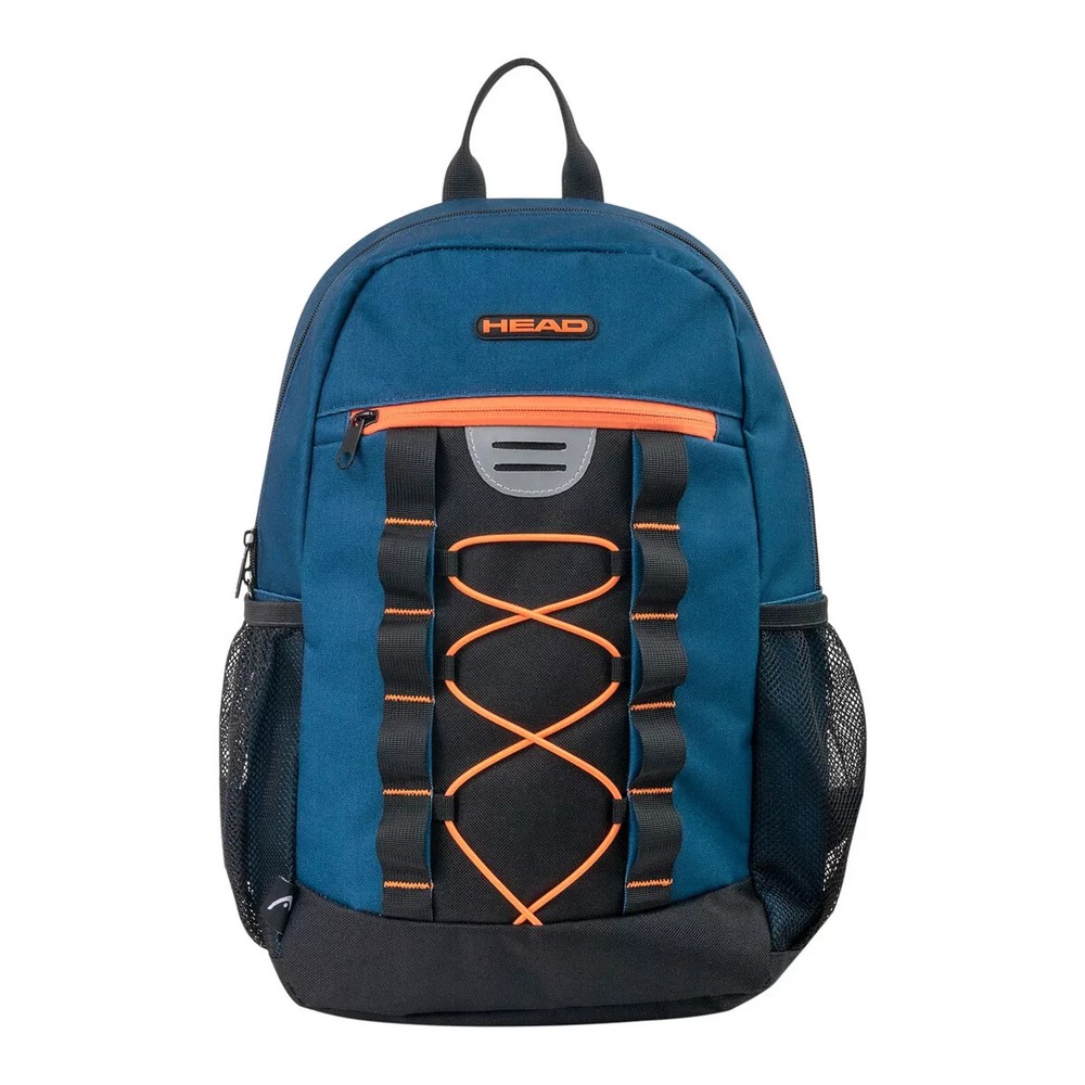NWT HEAD Bungee Backpack Blue & Orange School Bag