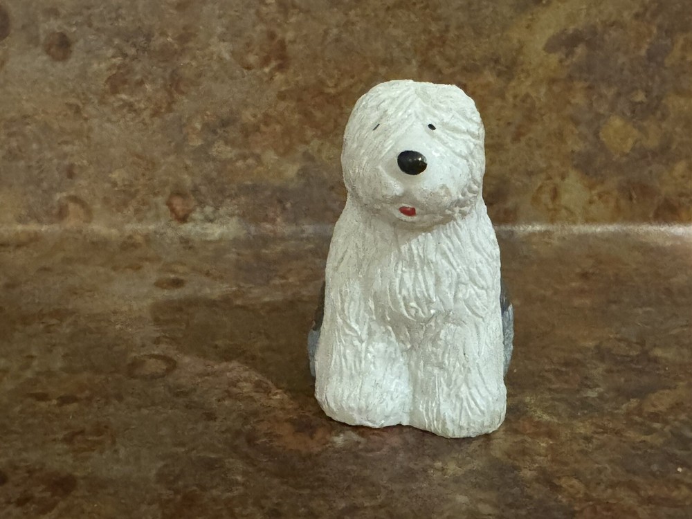 Plastic Toy Sheepdog - small 2-3 in