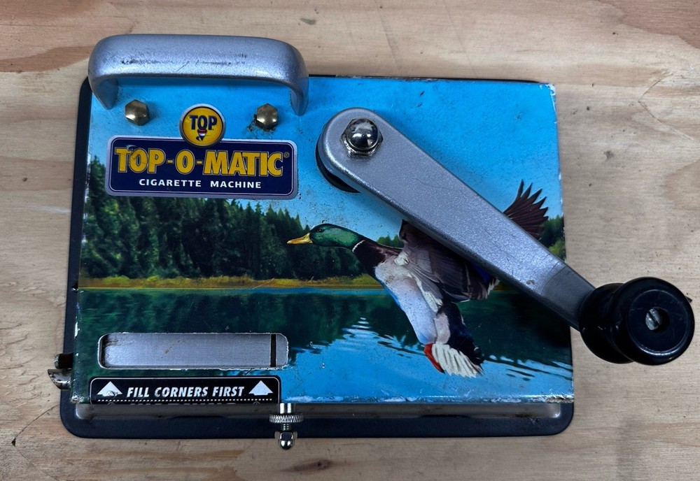 Vintage Top Matic Cigarette Machine Duck Logo Rare