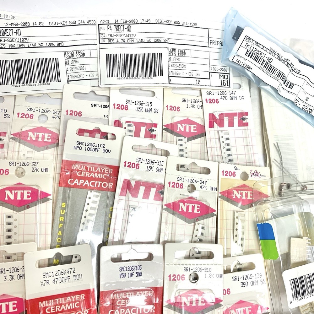 Large Variety Resistors Capacitors & Misc *70+ Items*
