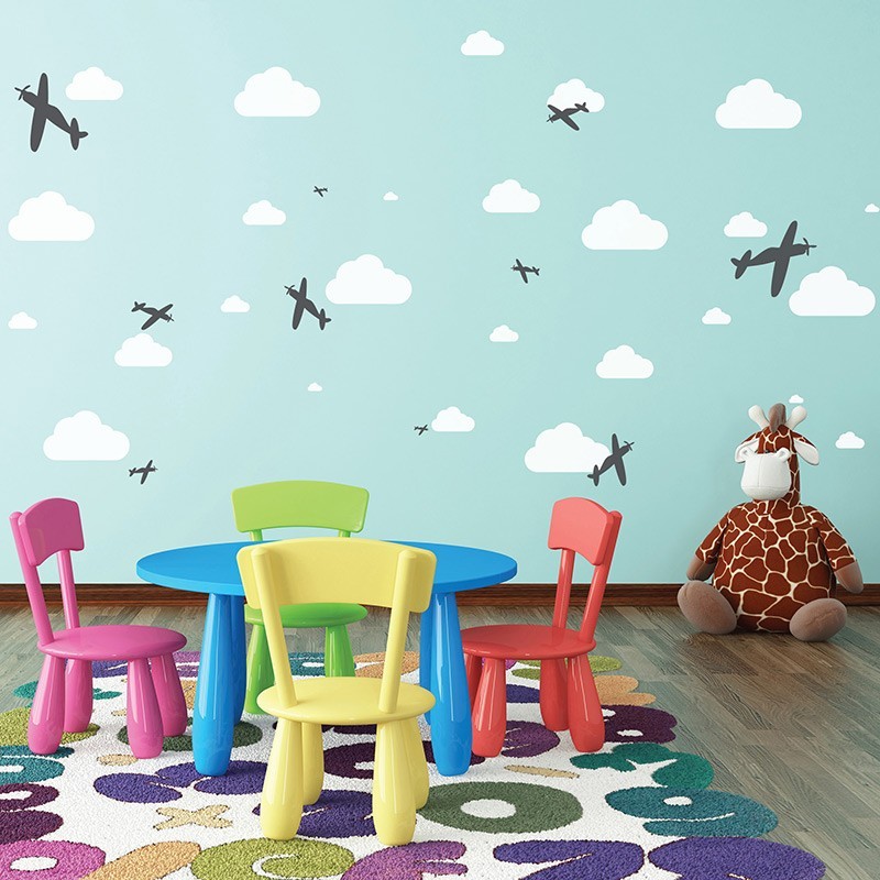 KIDS Reusable Plastic Stencils (5 pcs) // PLANE #1