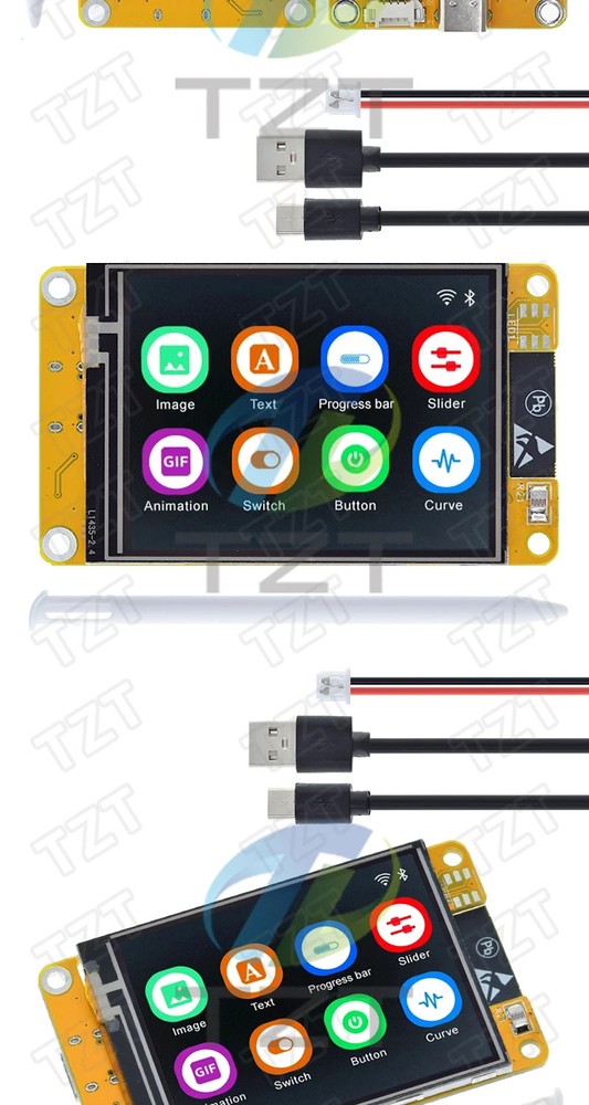 ESP32 WiFi Bluetooth 2.4" TFT LCD Touch Display LVGL Dev Board Module