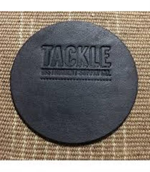 Tackle Leather Bass Drum Beater Patch - Black/Large