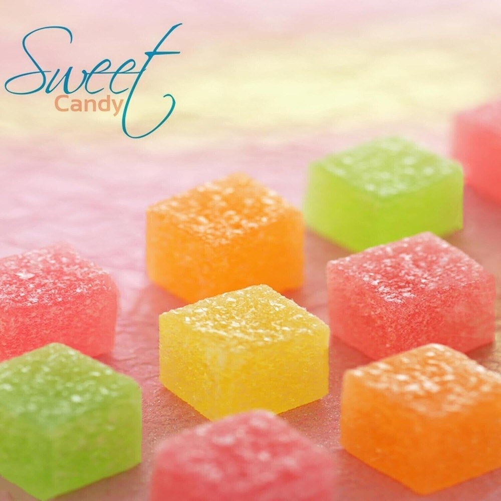 2 Pack Square Silicone Candy Molds for Gummy Chocolate Ice