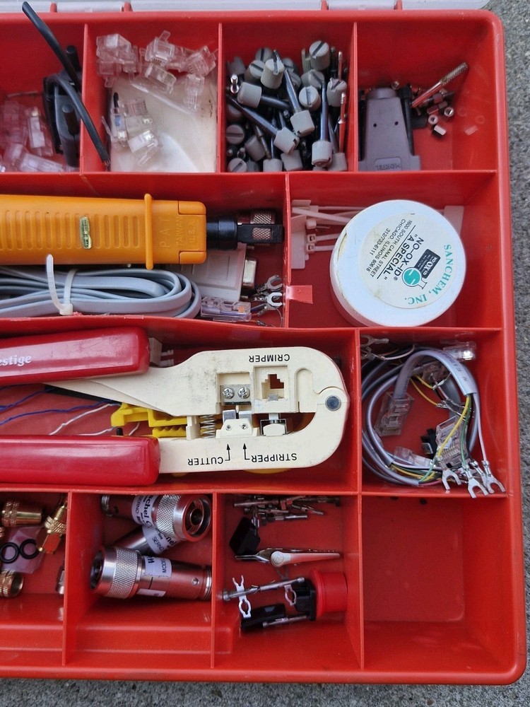 Network Cable Installation Tool Kit – Crimper, Stripper, Punch Down Tool,...