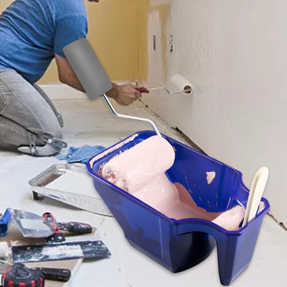 Paint Cup Wall Brushing Roller Holder Wall Decor Paint Cage Frame Easy to Use
