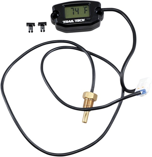 Trail Tech Surface Mount Temperature Meter Radiator Screw Black 1/8"-28 BSPP