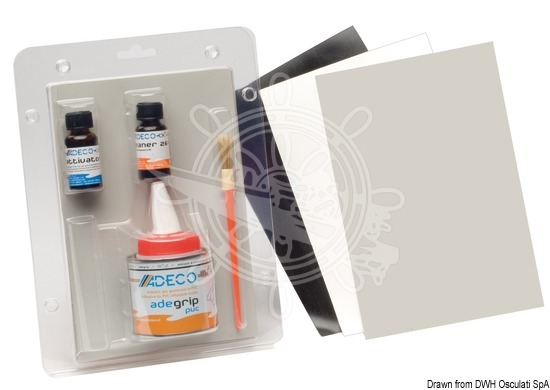 Adeco Inflatable Pvc Repairkit Grey