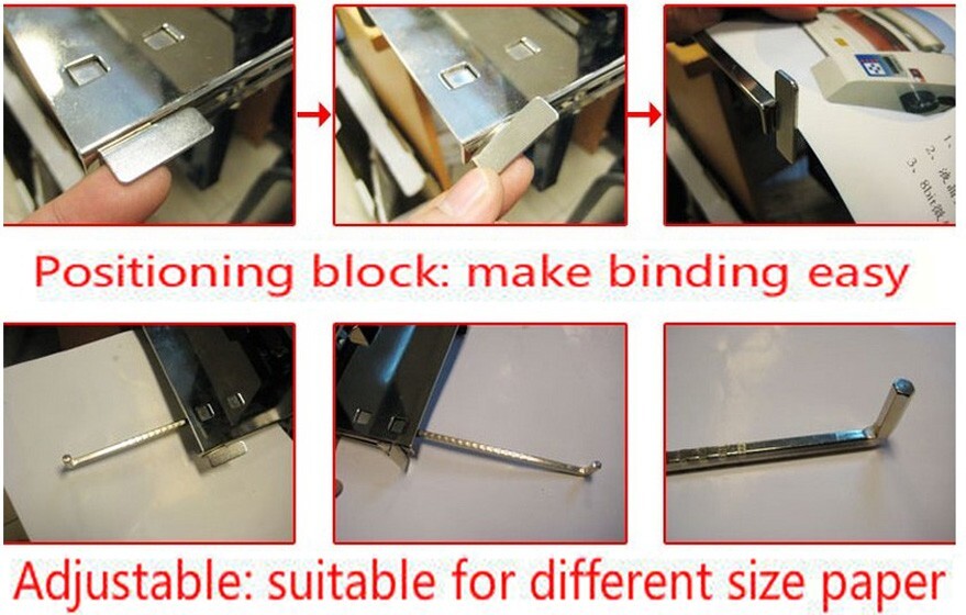 110V Saddle Stapler Auto Bookbinding Machine Binder Riding Binding Stitcher