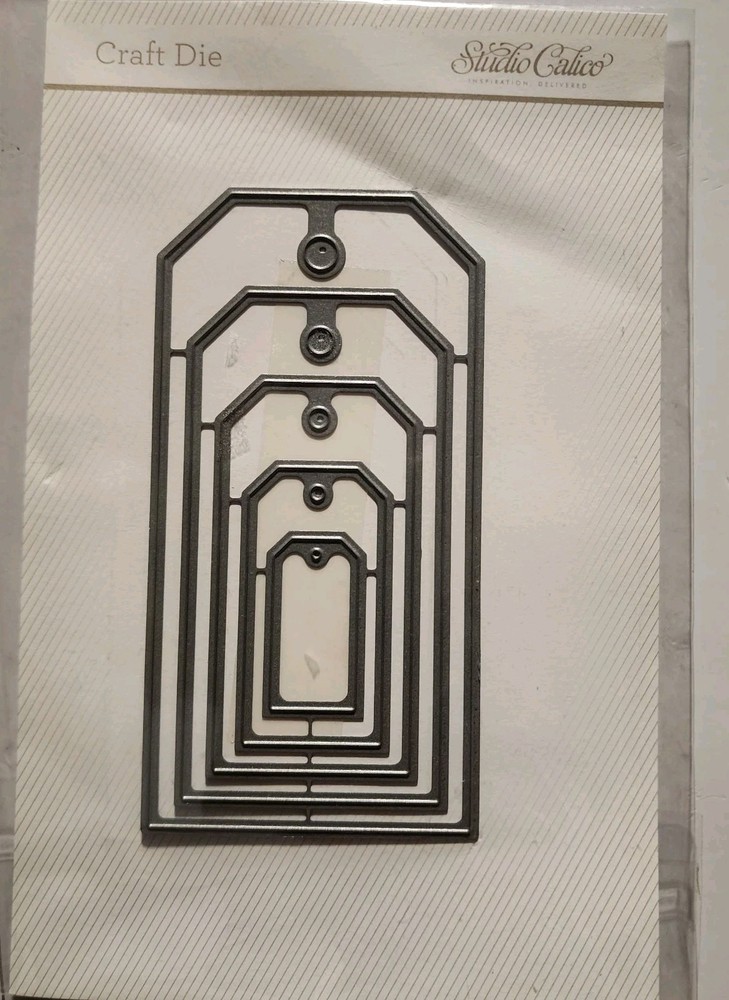Studio Calico Cutting Die set- Journal Tags -5 sizes