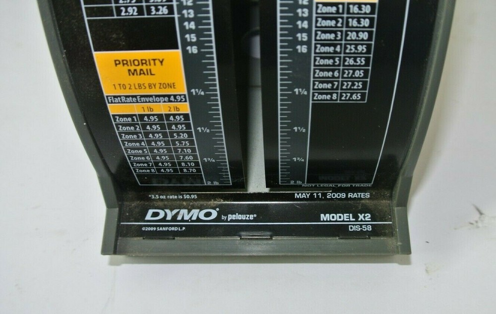 Vintage Pelouze Dymo Model X2 Non-digital Postal Scale