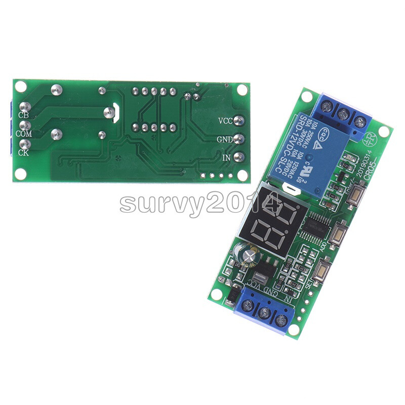 Multifunction Digital Time Infinite Delay Switch Timer Relay Module DC5V 12V 24V