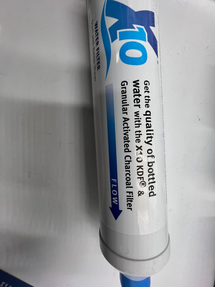 X10 SP6 Water Filter With Patented KDF Media And Granular Activated Charcoal