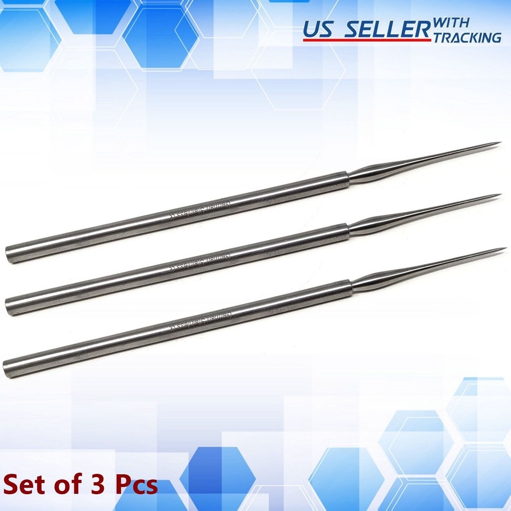 3 Clay Needle Point Tools Ceramic Detail Pottery Sculpture Modeling Spear Head