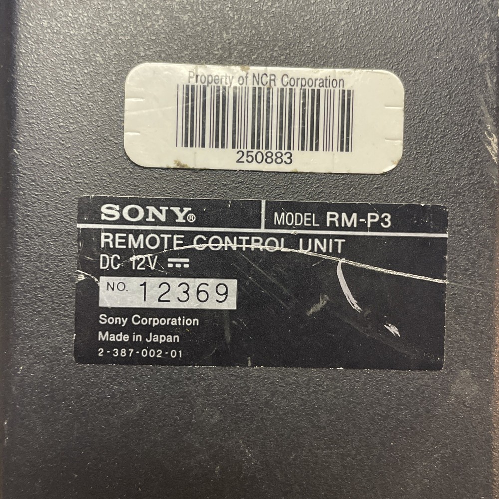Sony Remote Control Unit RM-P3