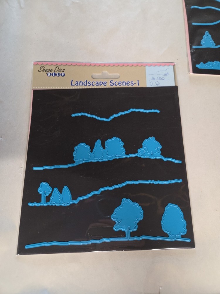 Shape Dies Blue Landscape Scenes 1