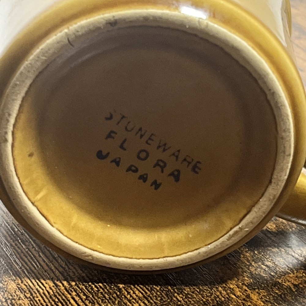 STONEWARE FLORA JAPAN COFFEE CUP
