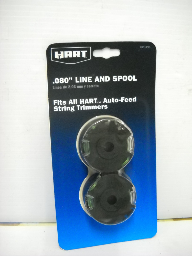 Hart .080" Line & Spool 2 Pack for Hart Auto Feed String Timmer Weed Eaters