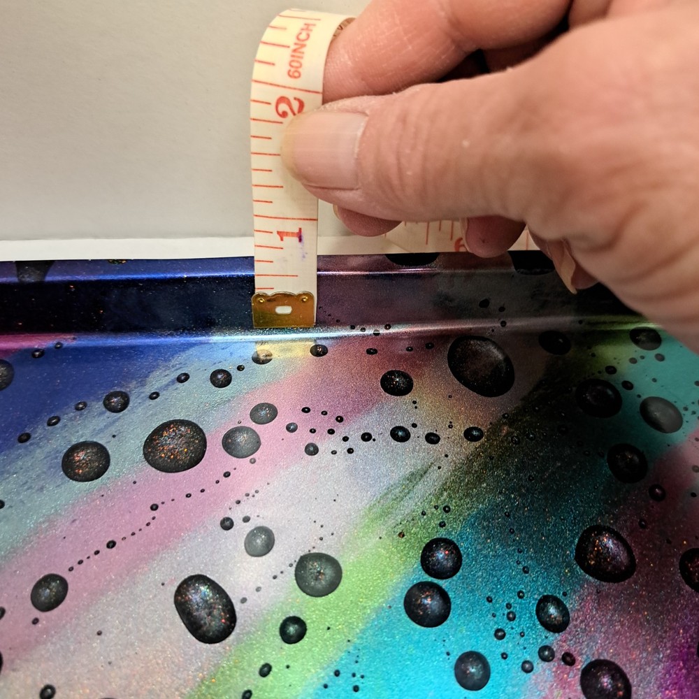 Small Tray – Resin Rainbow & Raindrops