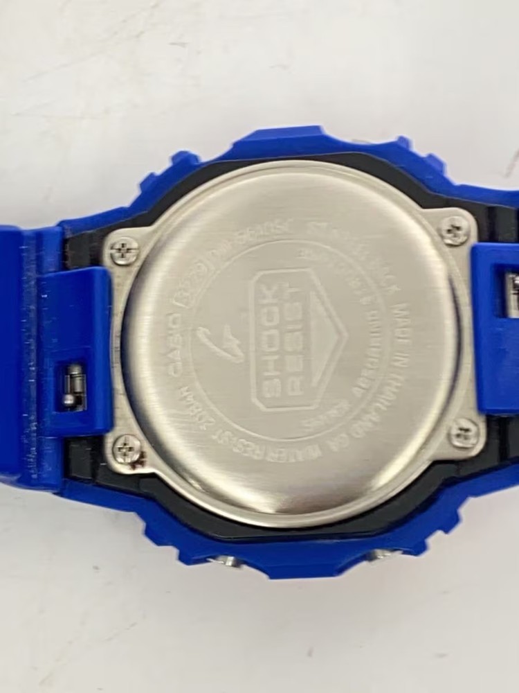 CASIO Quartz Watch G SHOCK Digital Rubber BLU SS