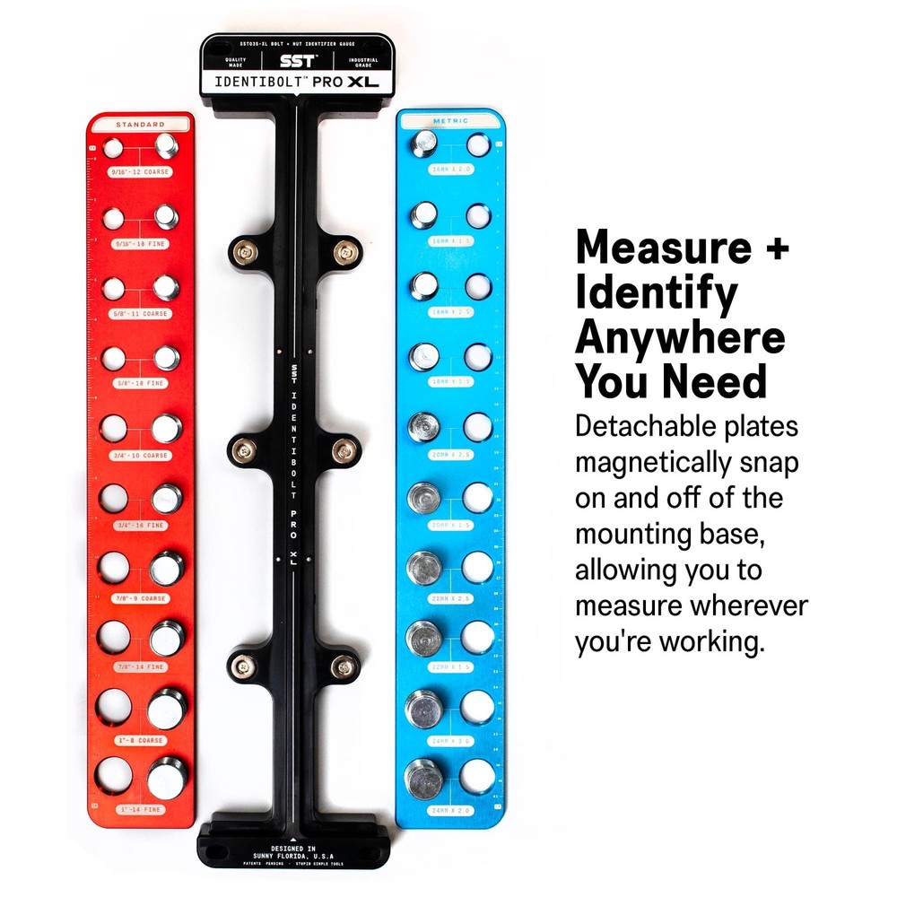 SST - Identibolt Pro XL - Precise Threadchecker and Wall Mount - Large Sized ...