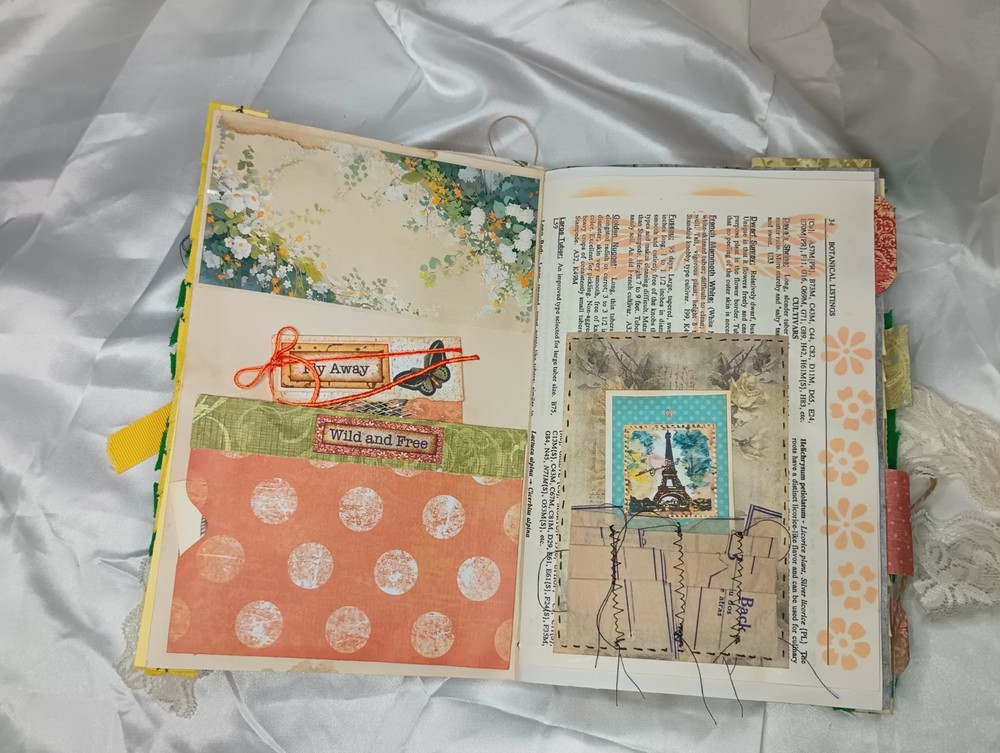 Junk Journal Eclectic With Lace Soft Cover