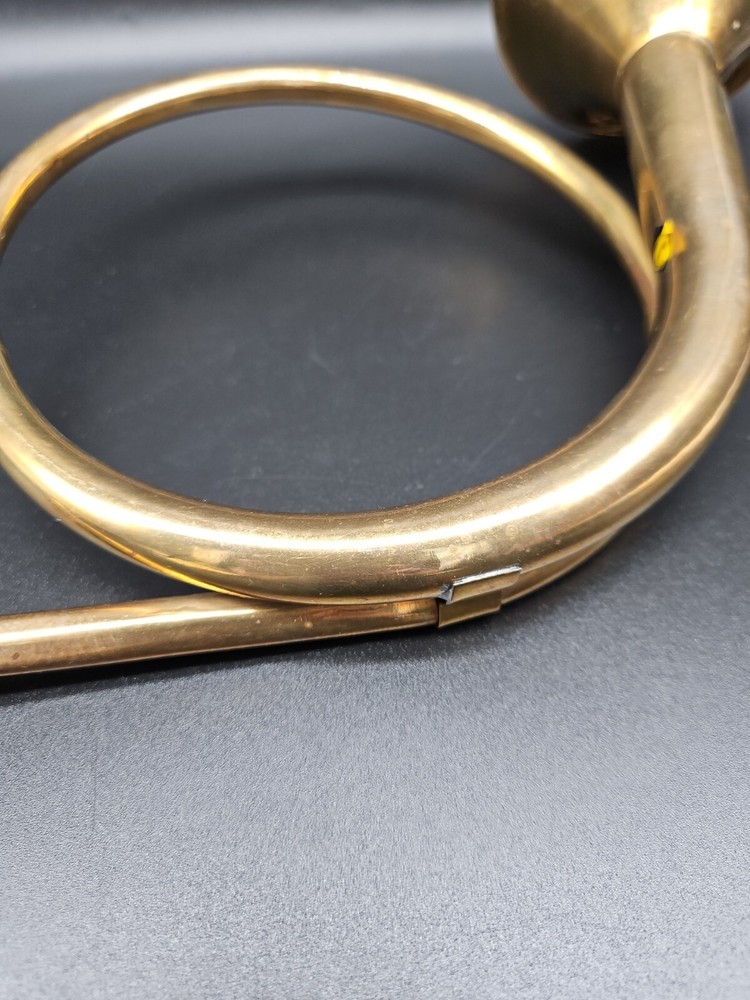 Vintage Decorative Solid Brass Horn India 13"
