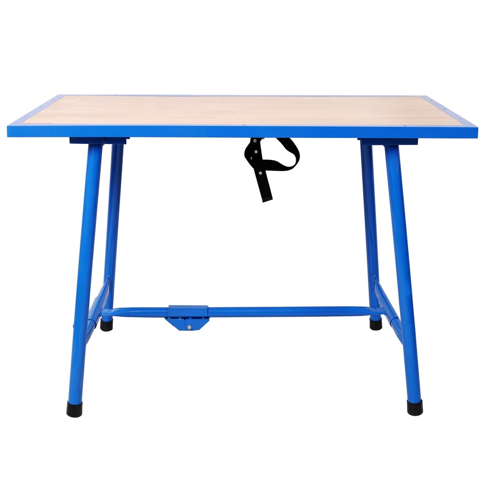 Foldable Work Bench 660Lbs Capacity Steel Frame Workshop Tool Table for Garage