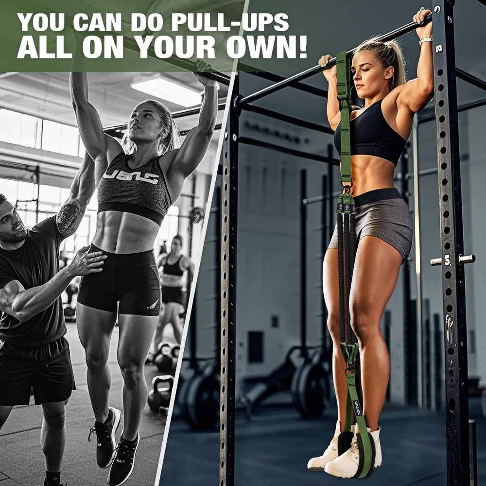 Pull Up Assistance Bands, 3 Adjustable Heavy Duty Pull Up Assist System with ...