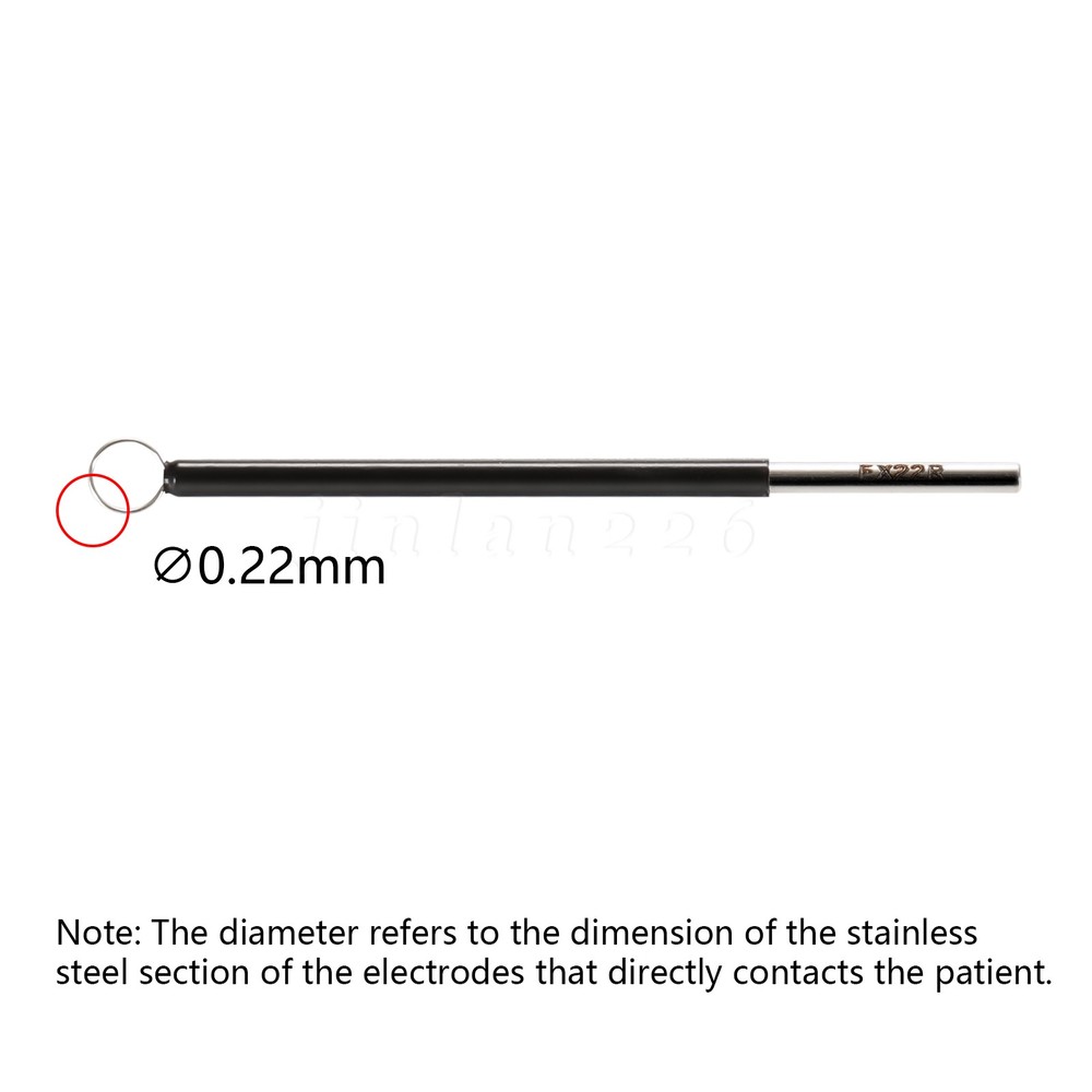7-Piece Dental Electrodes Set with Reusable Tips (Black)