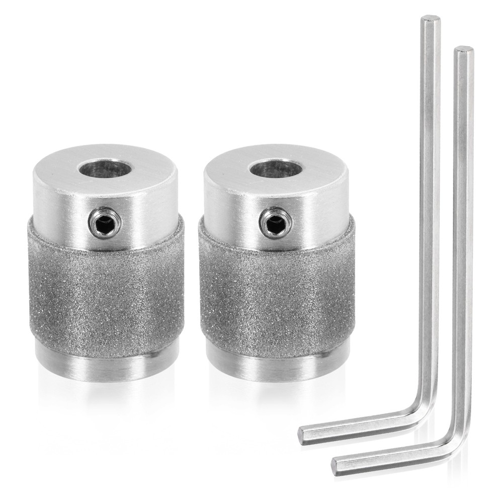 1 Inch 2 Pcs Diamond Grinder Bit Head Tools, Silver Tone MGB01