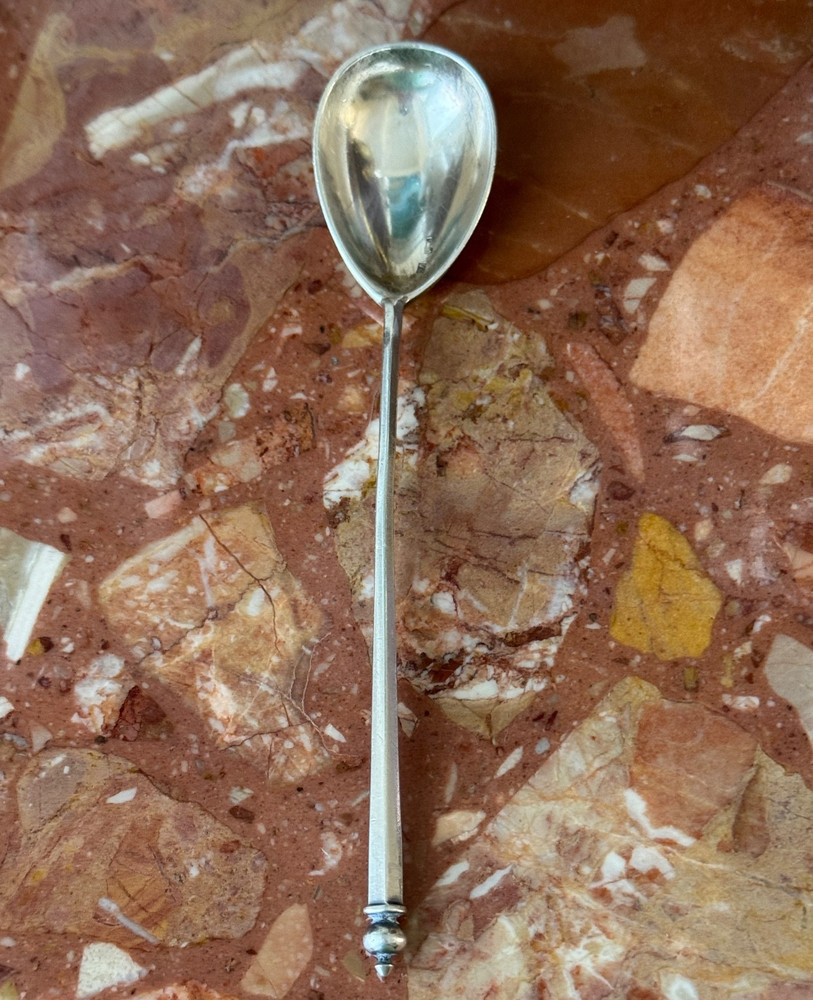 Old Russian Silver Coffee Spoon 28 Grams