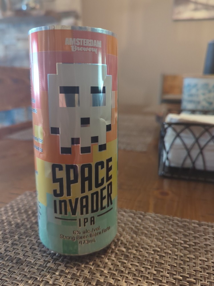Space Invaders IPA Empty Promo Beer Can