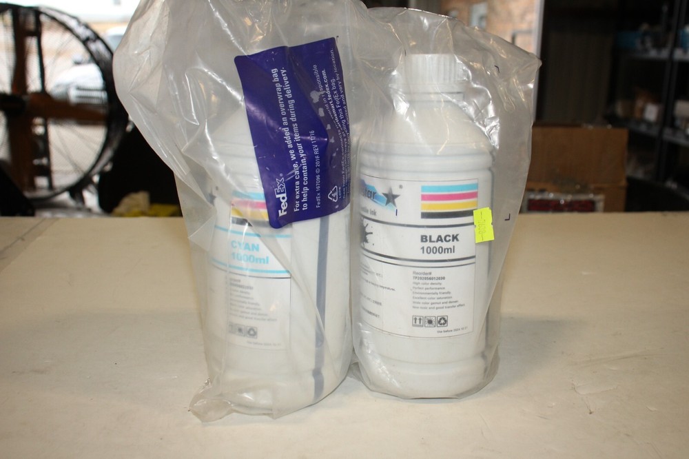 Sublistar DTF Textile Ink Cyan & Black 1000ml Each