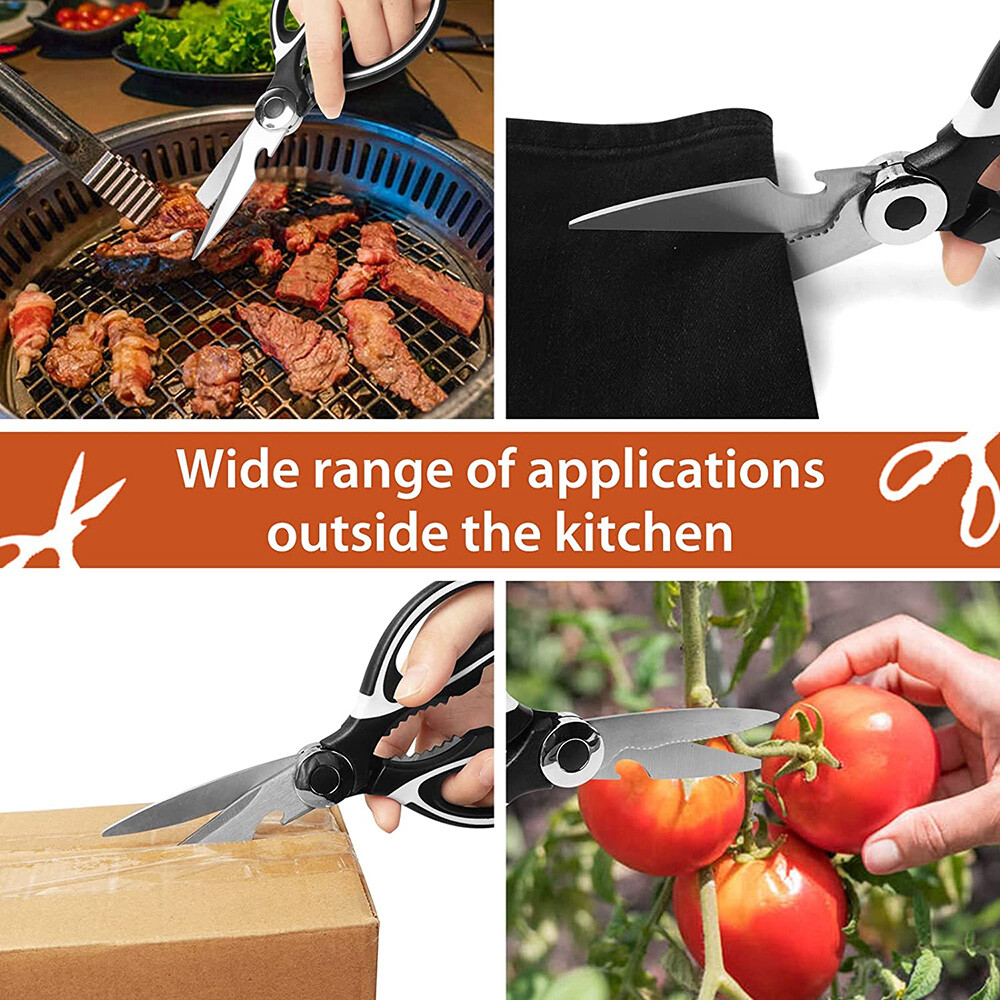 2 Pack Heavy Duty Kitchen Shears Stainless Steel Kitchen Scissors Ultra Sharp