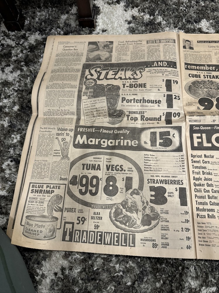 seattle times newspaper April 3, 1968
