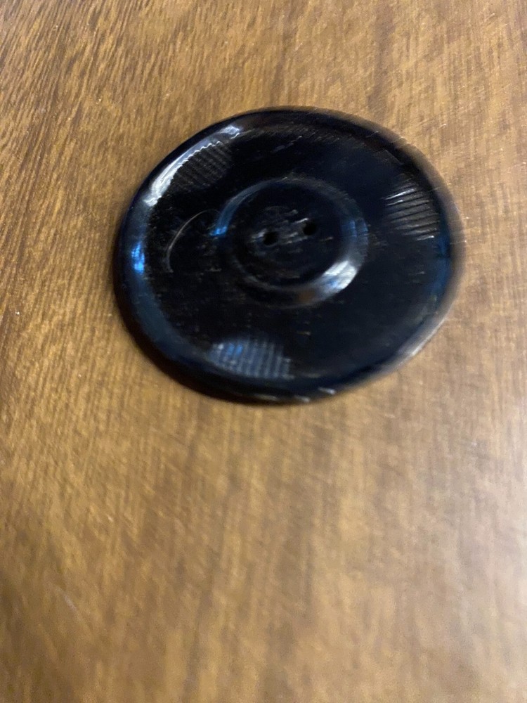 Vintage Green Pearlized Plastic Coat Button 1 3/4"