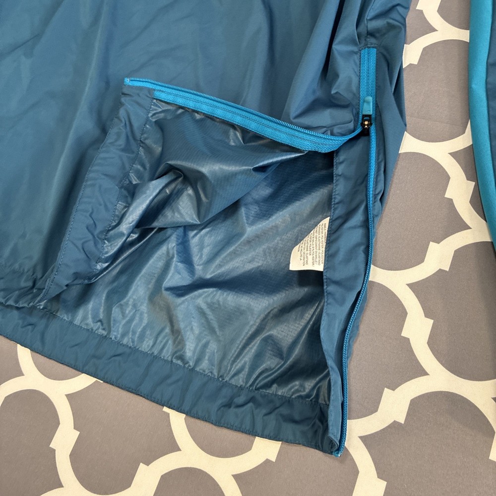 NIKE GOLF Mens Hyperadapt Shield Windbreaker Jacket Size Large Blue/Turquoise