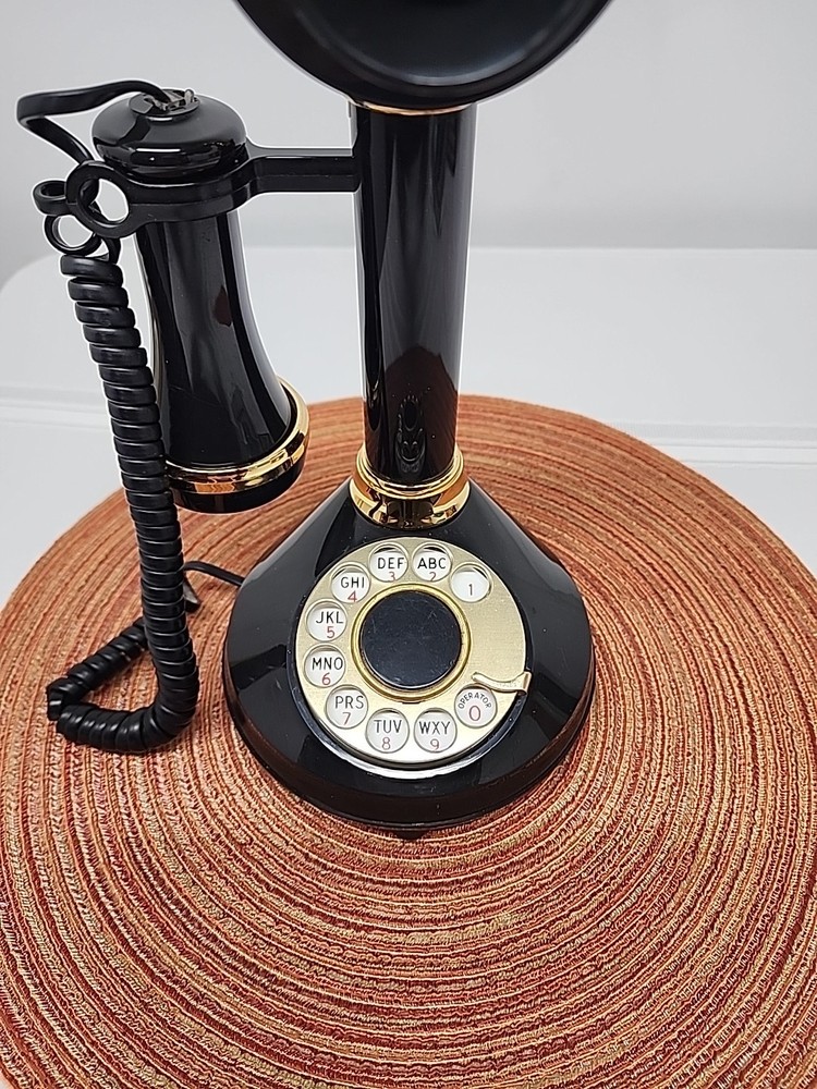 American Telecommunications Corp Candlestick Telephone 1973 Tested Working EUC