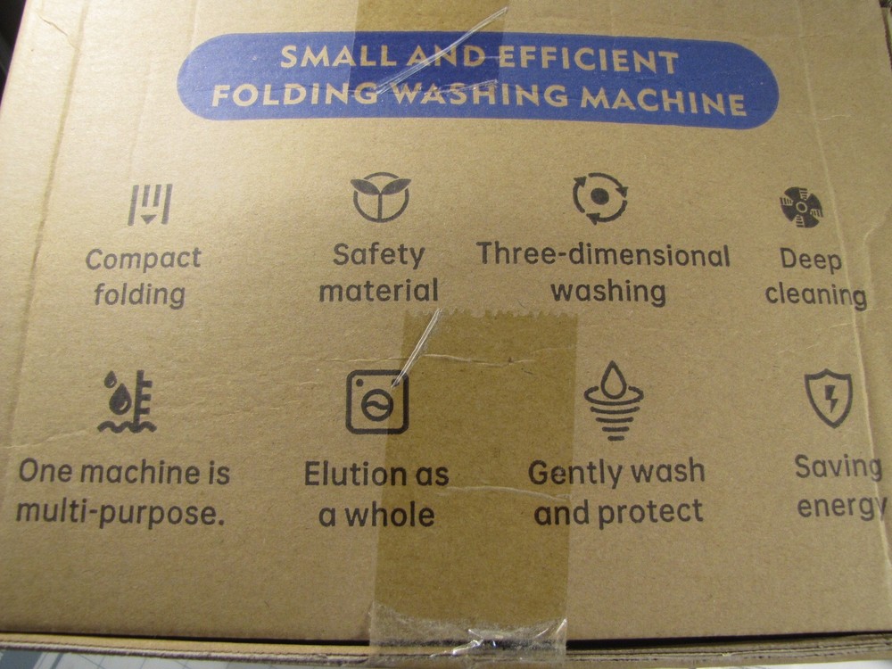 Mini Compact Folding Clothes Washing Machine Multi Function 8L w/ Adapter NEW