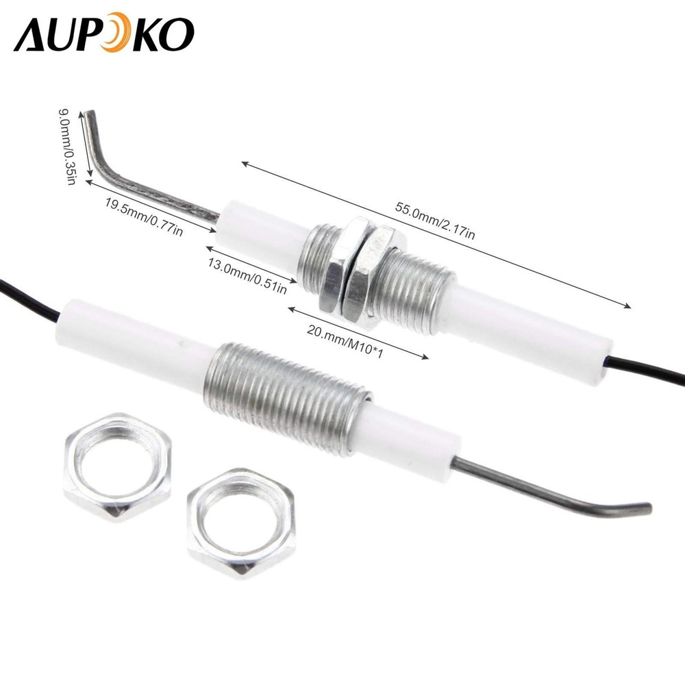 2 Sets Piezo Spark Ignition, Propane Push Button Piezo Igniter with Threaded ...